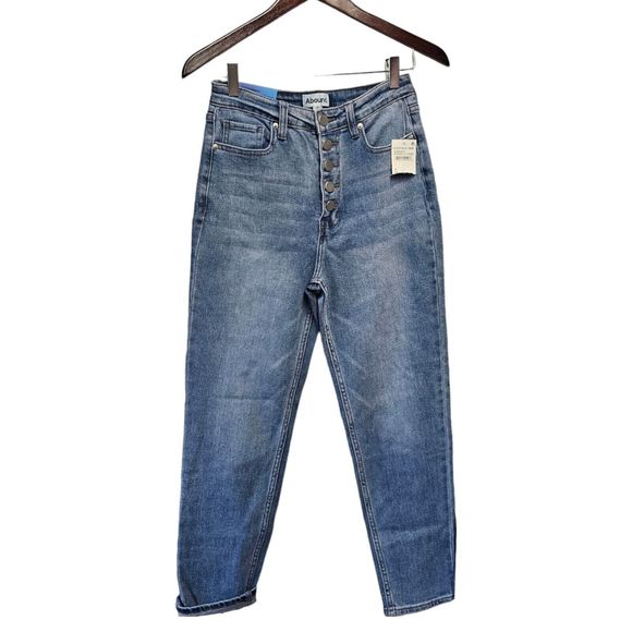 ABOUND‎ High Rise Jean Size 25 Button Fly MOM JEAN Nordstrom Rack - Picture 1 of 7